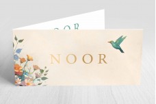 Vogel en bloemen